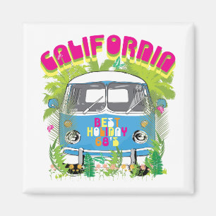 California Surfing Van Magnet