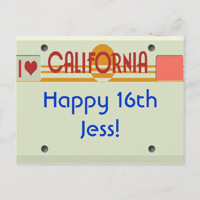 California Tellers Postkarte (Vorderseite)