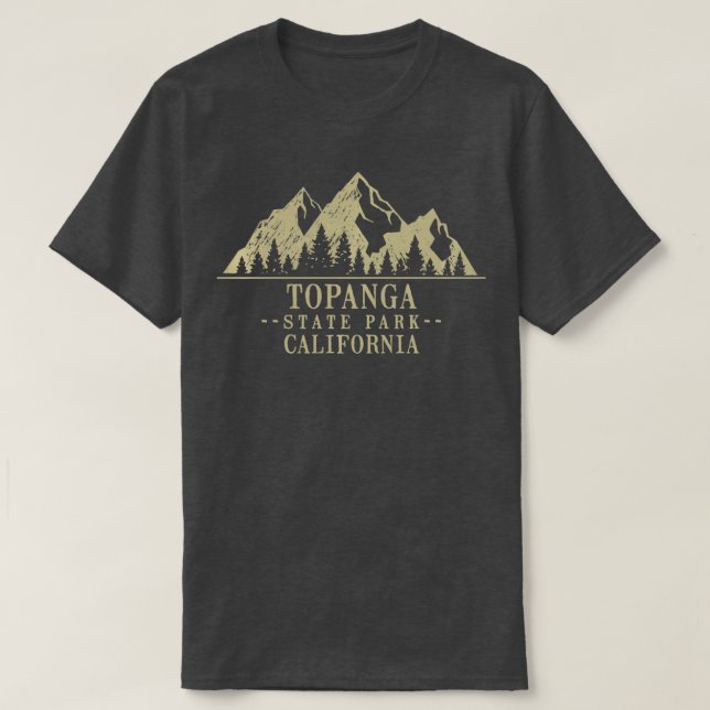 California Topanga Staat Park Long Sleeve T-Shirt (Design vorne)