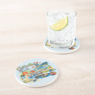 California Träumen Getränkeuntersetzer