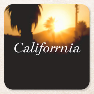 California Träumerei Rechteckiger Pappuntersetzer