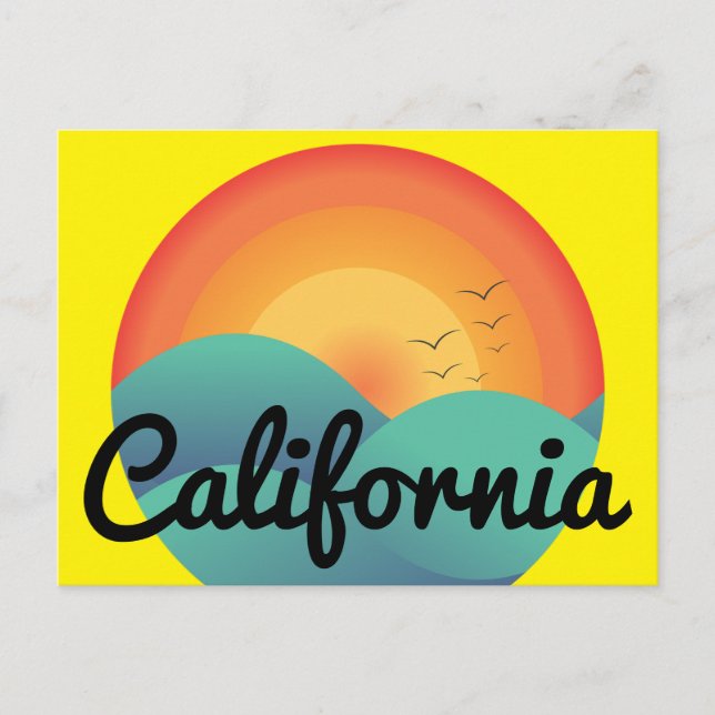 California Travel Postcard Postkarte (Vorderseite)