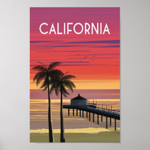 California Travel Poster