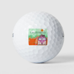 California Travel Poster Golfball