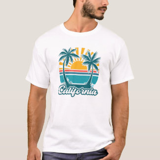 California Tropical Beach Sommer Cooler Urlaub Vac T-Shirt