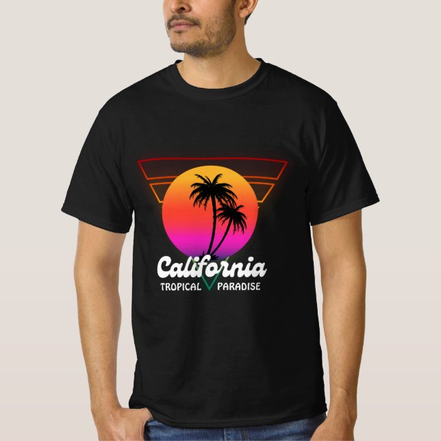 California Tropical Paradise T - Shirt (Vorderseite)