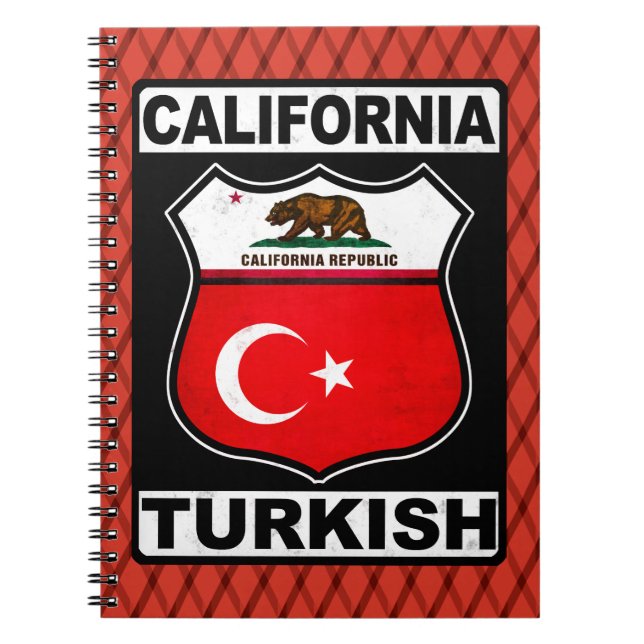 California Turkish American Notepad Notizblock (Vorderseite)