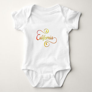 California Typografy Art Baby Strampler