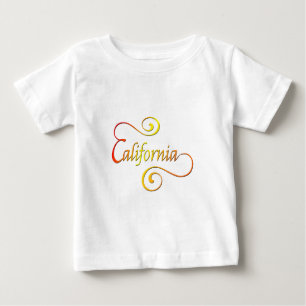 California Typografy Art Baby T-shirt