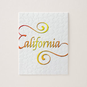 California Typografy Art Puzzle