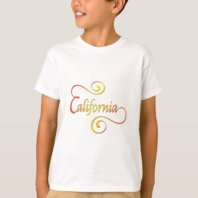 California Typografy Art T-Shirt (Vorderseite)
