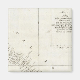 California Unfarbige Grafik Magnet