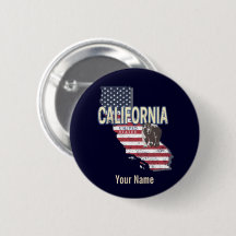 California United Staaten Retro Staat Map Vintag