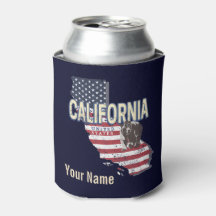 California United Staaten Retro Staat Map Vintag