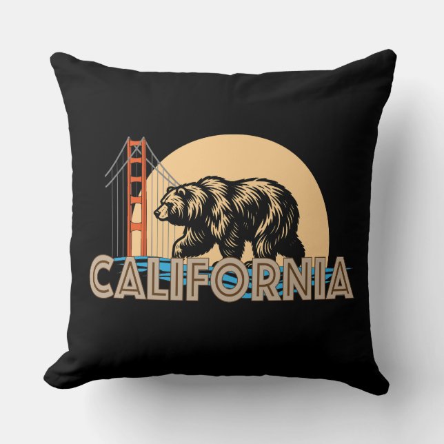 California USA Kissen (Vorderseite)