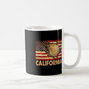 California USA Patriotic American Flag 4. Juli Kaffeetasse