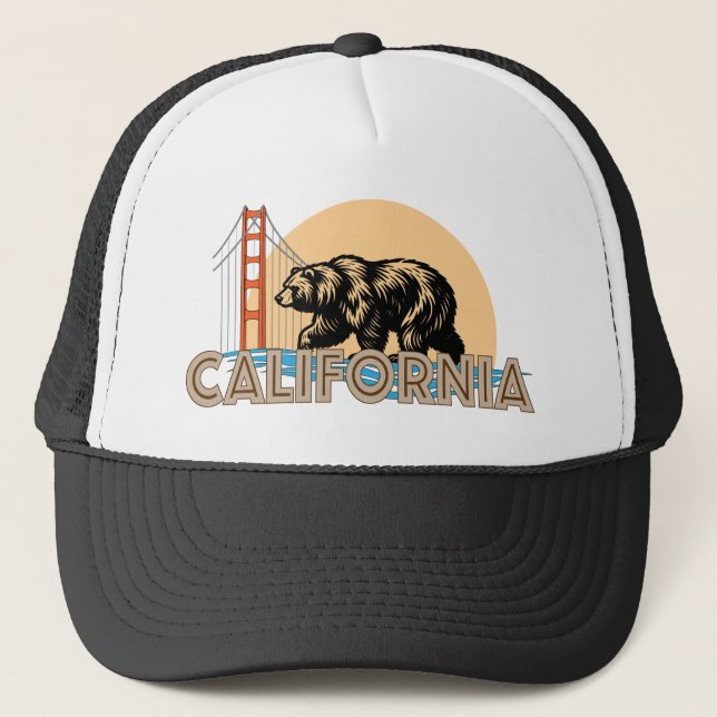 California USA Truckerkappe (Vorderseite)