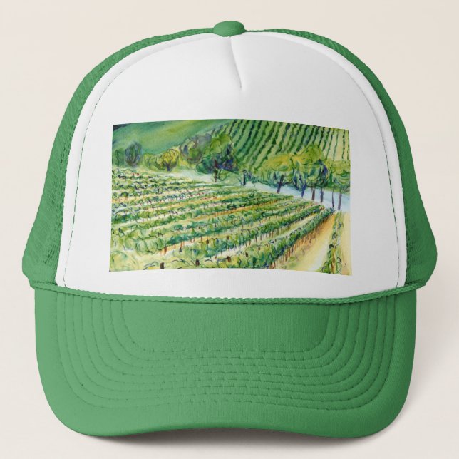 California Vineyard Hat Truckerkappe (Vorderseite)