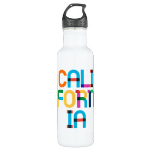 California Vintag Retro Colorado 80er Pop Art Edelstahlflasche