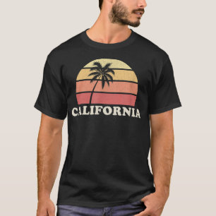 California Vintag T Retro 70er Throwback T-Shirt D