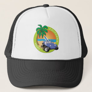 California Volks Dune Buggy mit Palms Truckerkappe