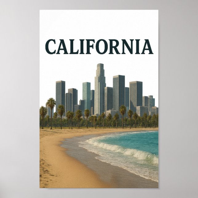 CALIFORNIA Wall Art Poster (Vorne)