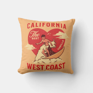 California West Coast Surfing Kissen