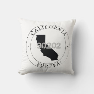California Zip Code Pillow Kissen