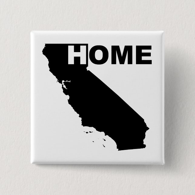 California Zuhause Button Abzeichen I Liebe (Vorderseite)