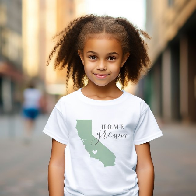 California Zuhause Grown | Staat-Karte bearbeiten Baby T-shirt (Von Creator hochgeladen)