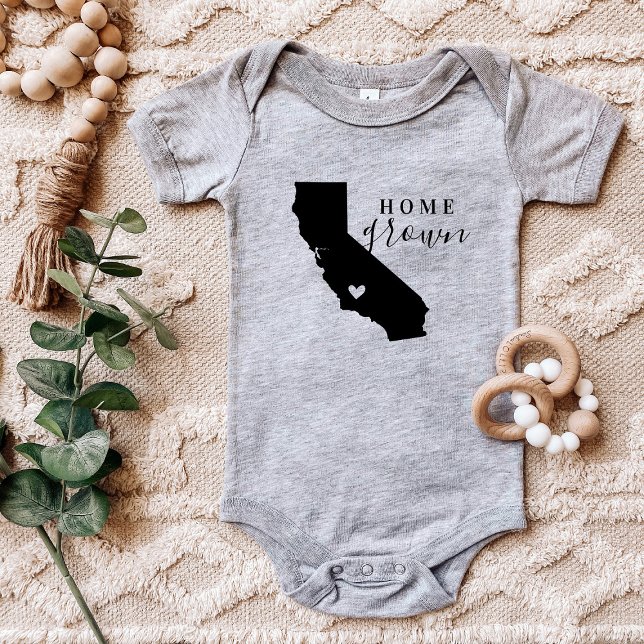 California Zuhause Grown Staat T-Shirt Baby Strampler (Von Creator hochgeladen)