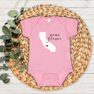 California Zuhause Grown Staat T-Shirt Baby Strampler