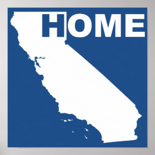 California Zuhause Poster Sign I Liebe