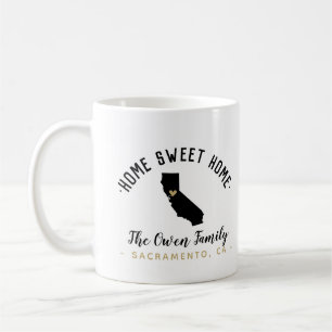 California Zuhause Sweet Zuhause Family Monogram T Kaffeetasse
