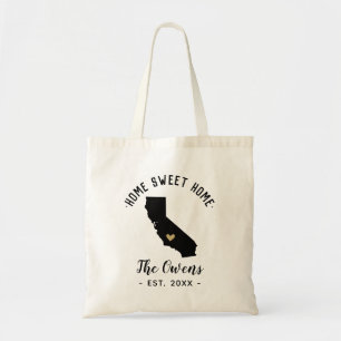 California Zuhause Sweet Zuhause Family Monogram Tragetasche