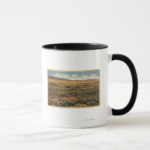 CaliforniaA Feld der kalifornischen Mohnblumen Tasse