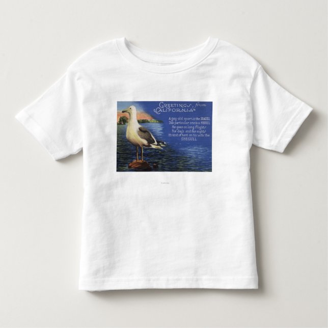 CaliforniaGreetings von, Seemöwe-Gedicht Kleinkind T-shirt (Vorderseite)