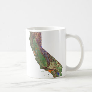 Californian Flag + Map-Tasse Tasse