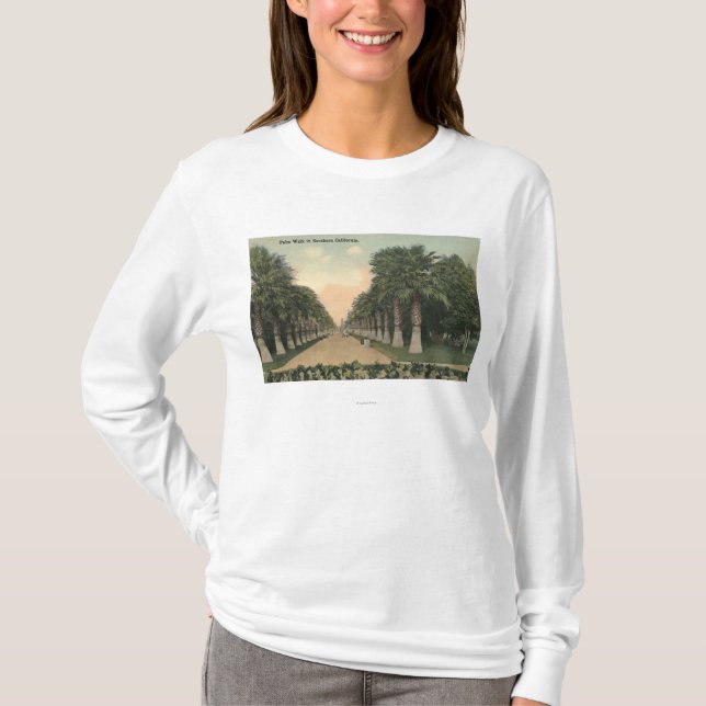 CaliforniaPalms neben Straße T-Shirt (Vorderseite)