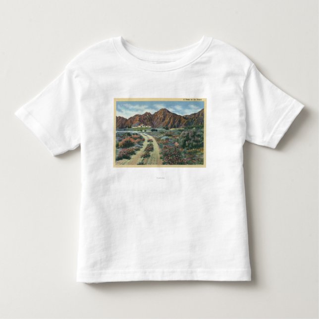 CaliforniaScenic Wüsten-Ansicht des Wohnsitzes Kleinkind T-shirt (Vorderseite)