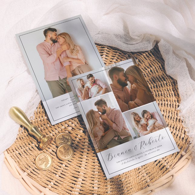 Caligrafía Moderna 5 Fotos Einladung (Von Creator hochgeladen)