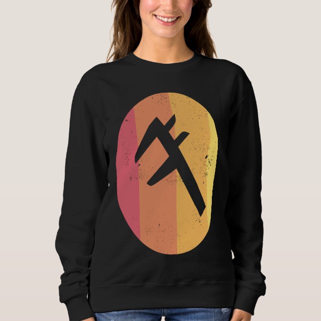 Caliper  Distressed Retro Engineer's Tool Sweatshirt (Vorderseite)
