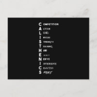 Calisthenics Abkürzung Gym Workout Instructor G