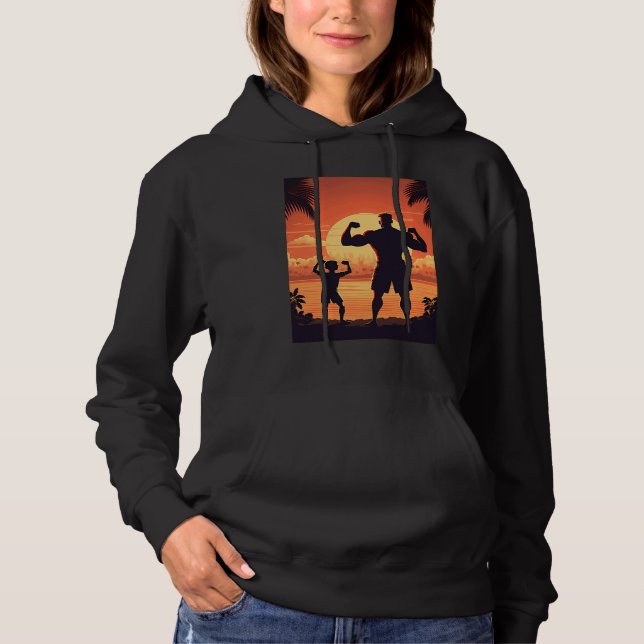 Calisthenics Exercise Enthusiasts Father And Son D Hoodie (Vorderseite)