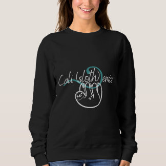 Calisthenics Sloth Niedlich und witzig grafisch Sweatshirt