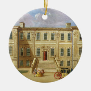 Calke Hall, Derbyshire, Seat von Sir Henry Harp Keramik Ornament