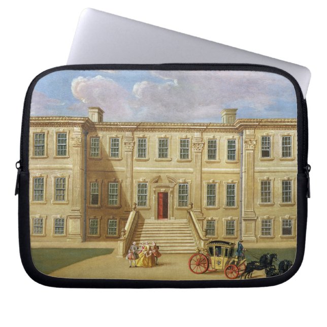 Calke Hall, Derbyshire, Seat von Sir Henry Harp Laptopschutzhülle (Vorderseite)