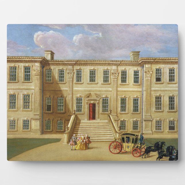 Calke Hall, Derbyshire, Sitz von Sir Henry Harp Fotoplatte (Vorderseite)