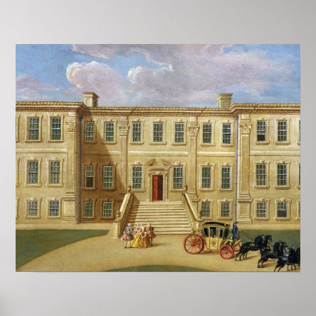 Calke Hall, Derbyshire, Sitz von Sir Henry Harp Poster (Vorne)