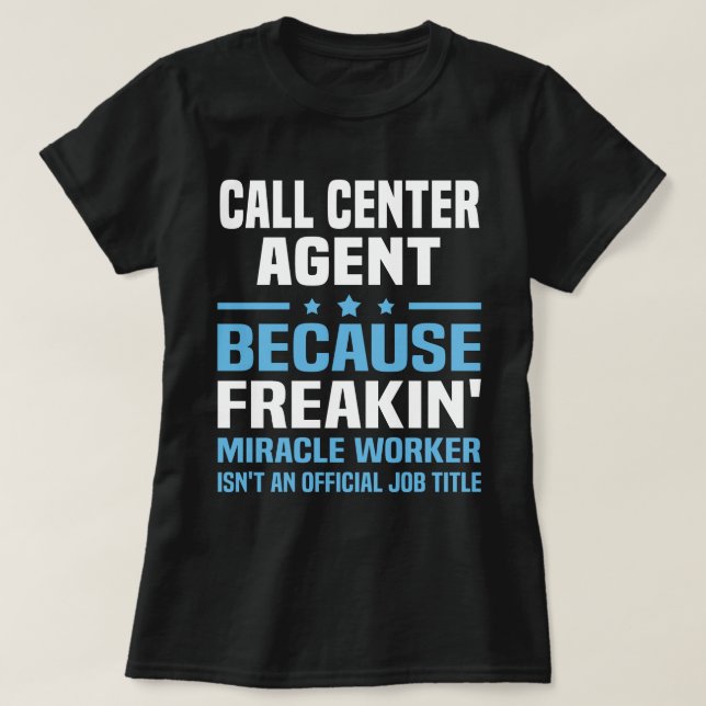 Call Center Agent T-Shirt (Design vorne)